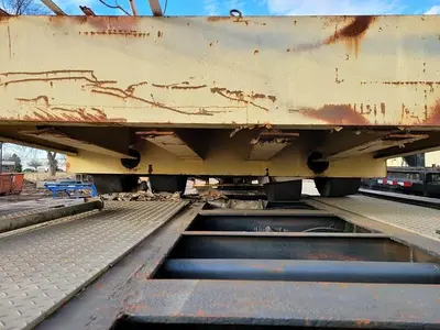 30 Ton 5th Wheel Industrial Yard Hard Tire Transport Trailer/Cart 31' Deck
