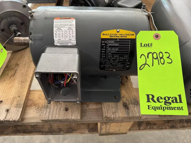 Used BALDOR RELIANCE INDUSTRIAL MOTORS VM3558T Motors (misc) Ohio US | Regal Equipment Inc #219271