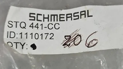 Schmersal STQ 441-CC Industrial Control System. Loc 4G-1