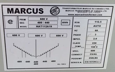 USED MARCUS MAT112A19