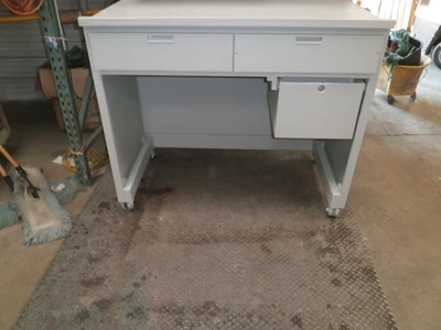 Custom Gray Design Storage/Workbench Unit Furniture 47 1/2" x27 1/2 "X95" Wheels