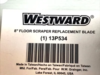 NEW WESTWARD REPLACEMENT SCRAPER BLADE 8″ HIGH CARBON STEEL