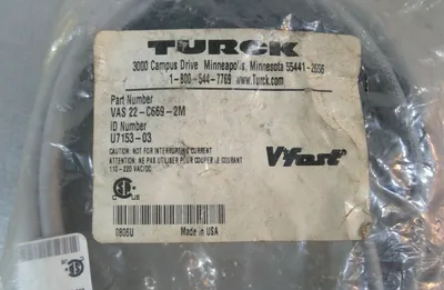 Turck - VAS 22-C669-2M - Cable - U7153-03 5E
