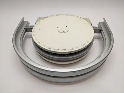 3 842 547 055 | Bosch Rexroth 3842547055 Conveyor Curve Wheel 90 Plus Aluminum 180 Degree Turn - Used