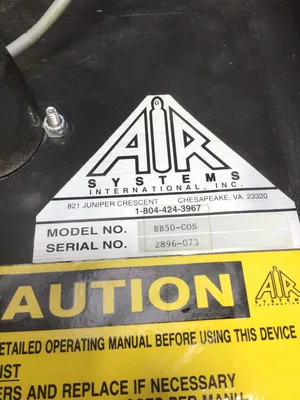 Air System International Model No. CO-91 Carbon Monoxide Airline Monitor