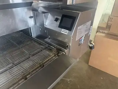 Used Middleby Marshall Used 65" Middleby PS638G-2 Natural Gas Double Impingement Conveyor Oven 208/240V 1ph Conveyor Ovens Illinois US | Falcon Restaurant Supply #1373698