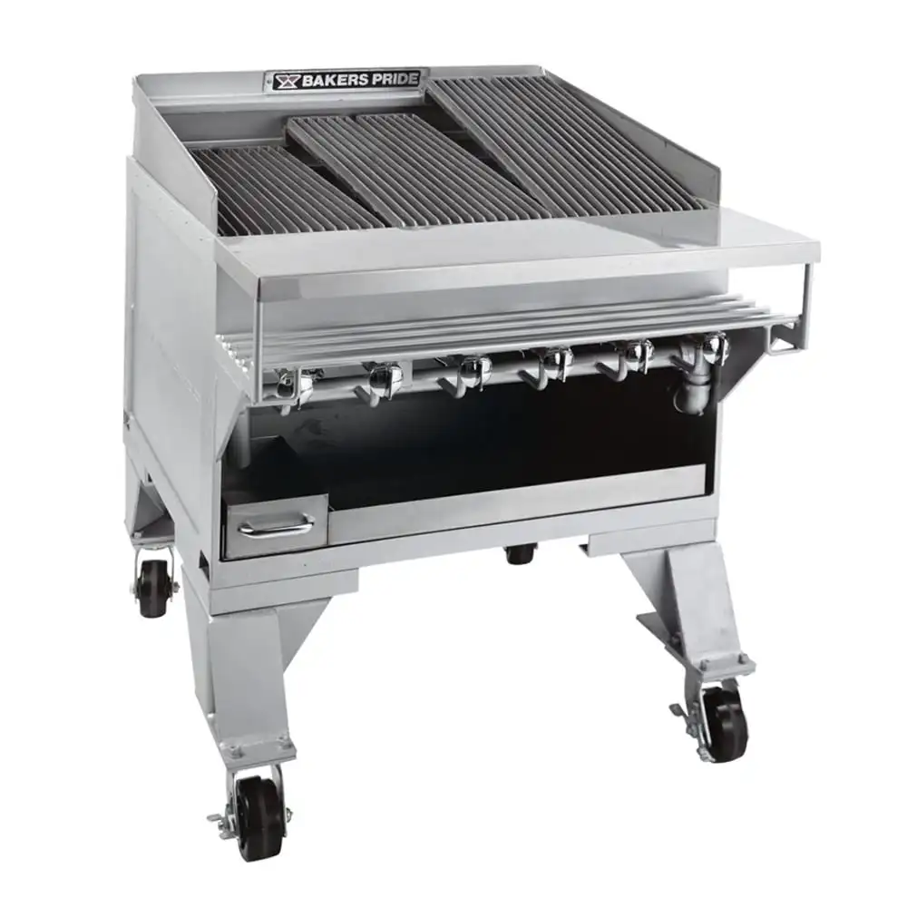 Bakers Pride CH-6 31 1/2" Gas Charbroiler W/ Cast Iron Grates, LP