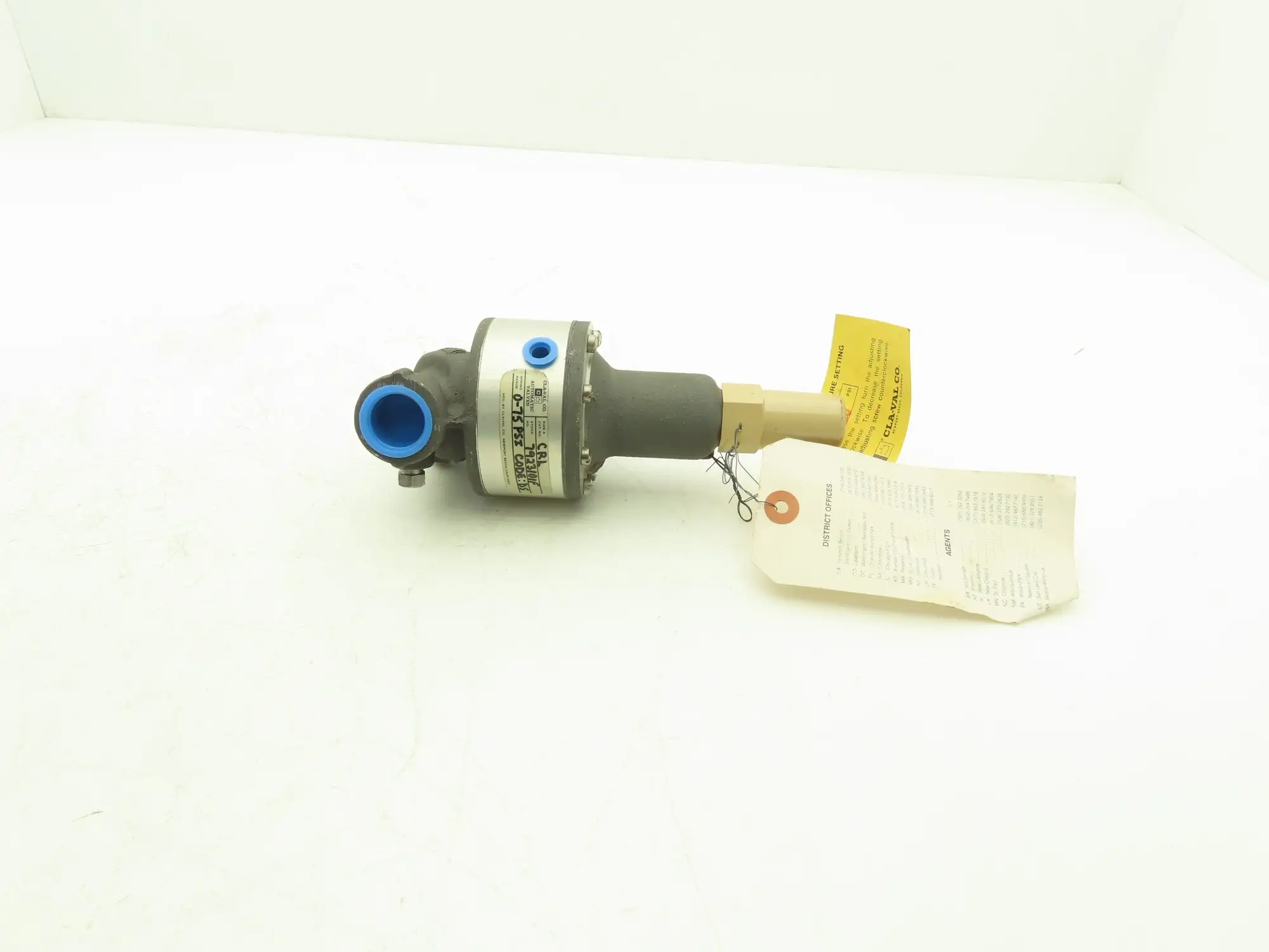 Cla-Val CRL 7923101F Pressure Relief Diaphragm Control Valve 0-75PSI 3/4"NPT