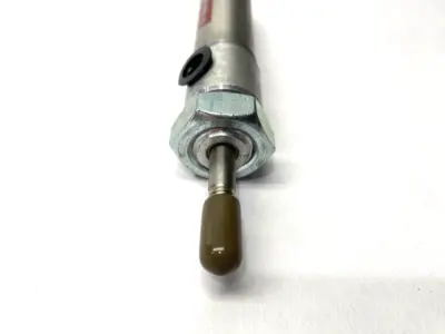 USED SCHRADER BELLOWS PNEUMATIC CYLINDER 3/4" BORE 1/2" STROKE 250PSI