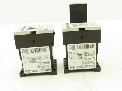 Siemens 3RH1140-1BB40 Auxiliary Contactor Size S00 4NO 600VAC 10A Lot Of 11
