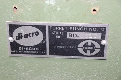 Diacro No. 12 Turret Punch