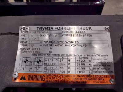 USED TOYOTA 42-6FGCU25