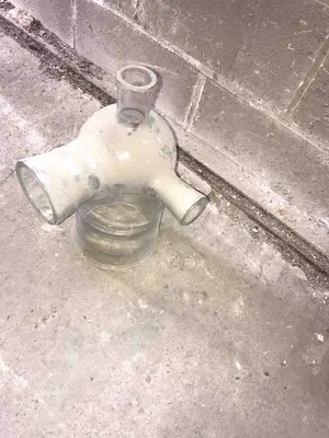 160mm Dia column adaptor with side outlet