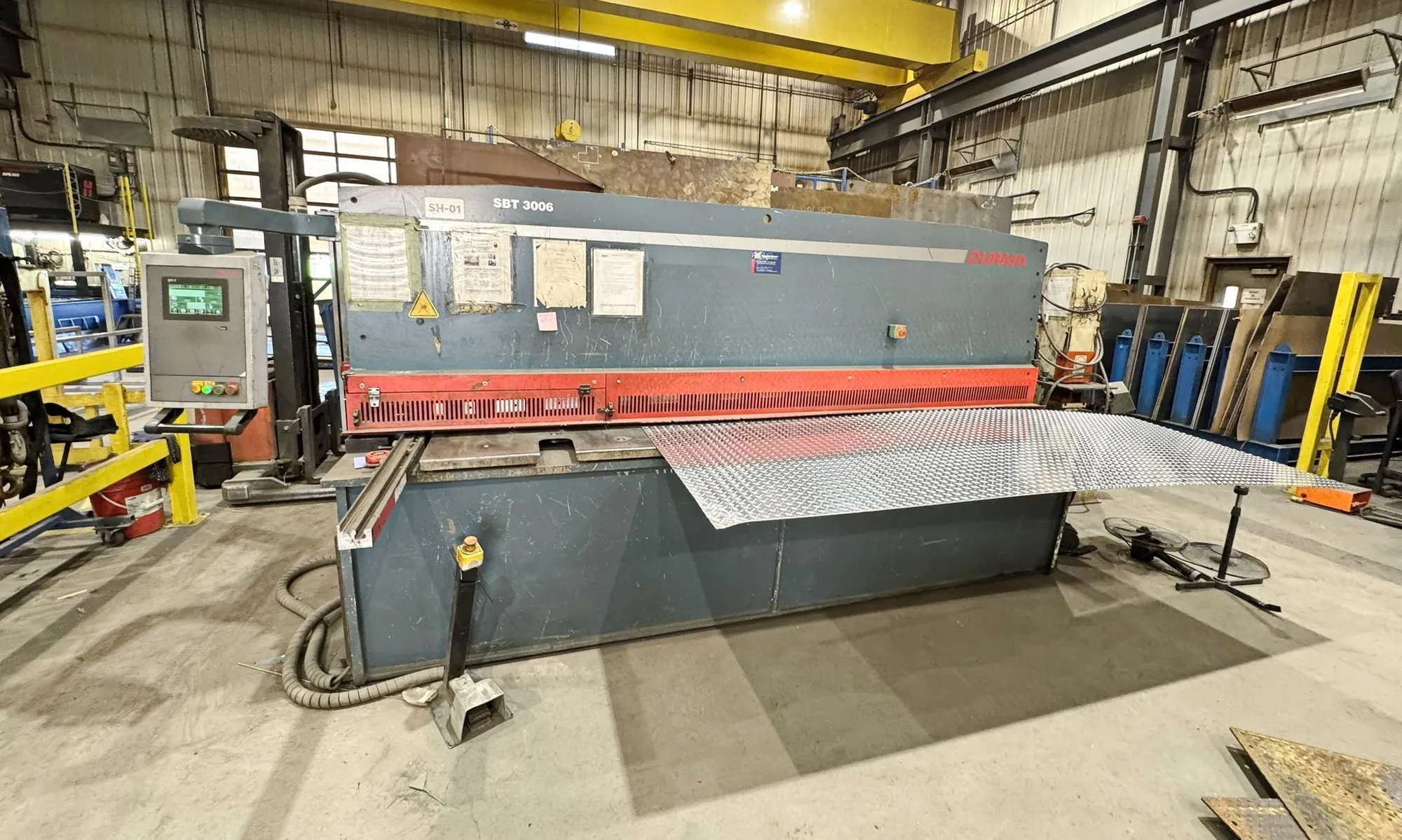 Used 2012 DURMA SBT 3006 Power Squaring Shears (Inch) Ontario CA | CNCsurplus #1503511