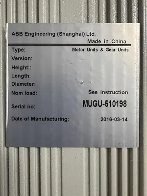 Used 2016 ABB MUGU-510198 Motors (misc) Michigan US | Aucto #1307406