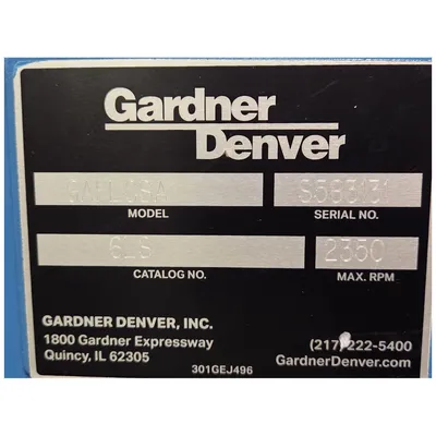 USED GARDNER DENVER GAFLCSA