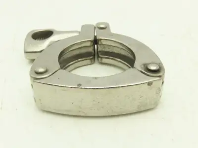 13MHHS-1-304 3 Segment Sanitary Clamp 1" to 1.5" Pipe W 2.1" Flange Lot of 17