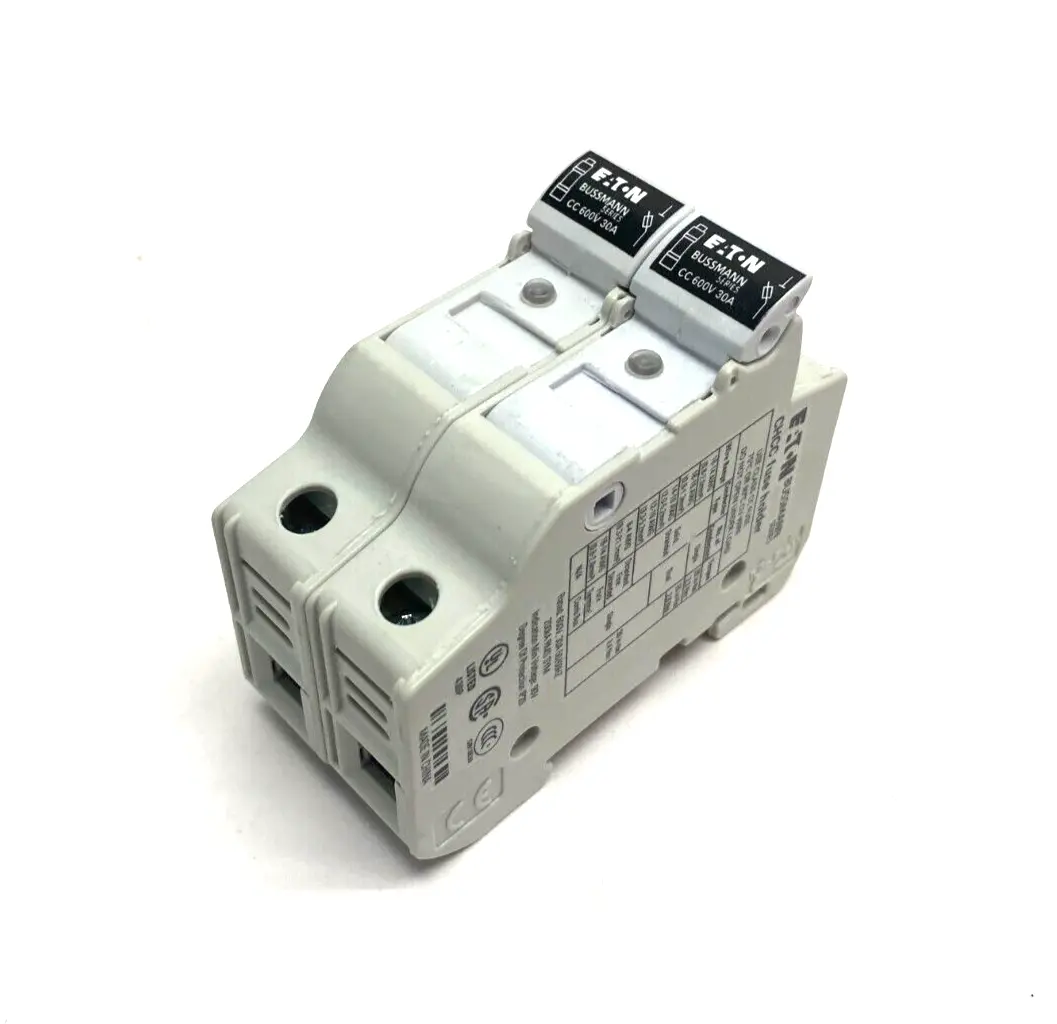 USED EATON BUSSMANN FINGER SAFE FUSE HOLDER 2-POLE IP20 600V 30A