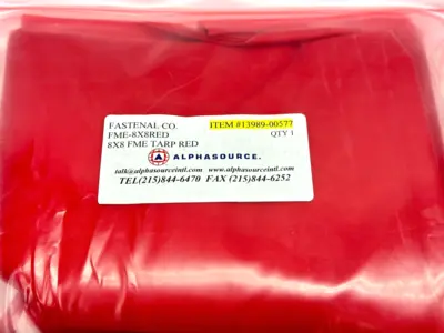 New | in-Stock Alphasource 8' x 8' FME Tarp Red Parts & Accessories (Material Handling) Michigan US | Maverick Industrial Sales #1391081