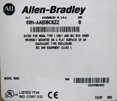 USED ALLEN BRADLEY 6181-AAEDBCEZZ COMPUTER SER B 6181AAEDBCEZZ