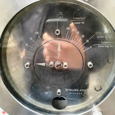Krauss-Maffei HZ 800/1.0 Ph CIP peeler centrifuge, 316SS.