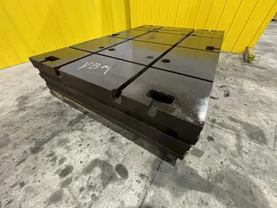 60" X 90.5" X 13" T SLOTTED FLOOR PLATE: STOCK 11835