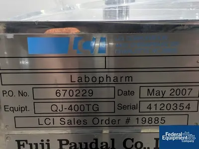 USED LCI Fuji Paudal LCI Marumerizer Spheronizer, model ML-400TG