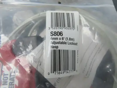 60+ Piece Lockout Tagout Station Scissor Hasp Cable & Valve Lockout Various Tags