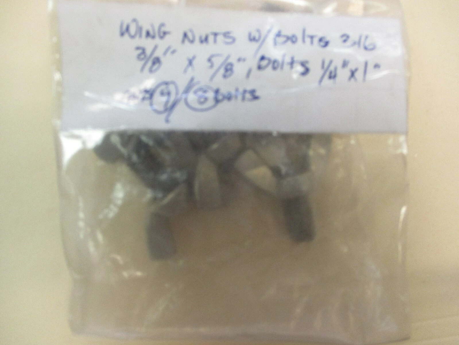 New Wing Nuts and Bolts (QTY 17)