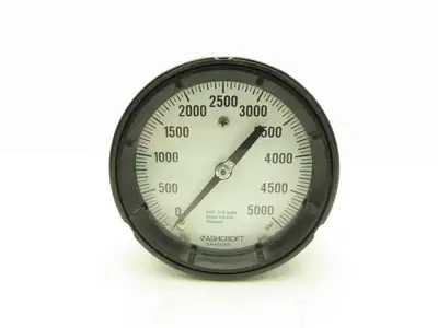 Ashcroft 45-1279RS-048-XC4 Duragauge Pressure Gauge 4.5" Dial 1/2" NPT 5000PSI
