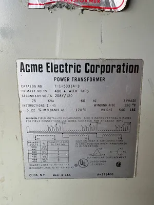 ACME T-1-53314-3 Transformers | Global Machine Brokers, LLC (4)
