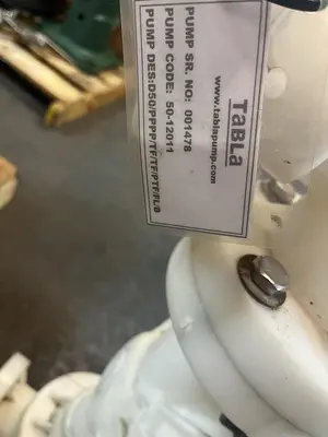 Used TABLA D50/PPPP/TF/TF/PTF/FL/B Diaphragm Pumps Ohio US | Surplus Asset Holdings #1226317