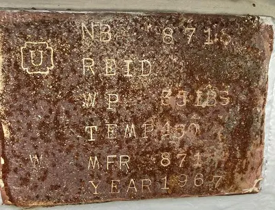 USED REID BOILER WORKS HORIZONTAL MILD STEEL RETORT