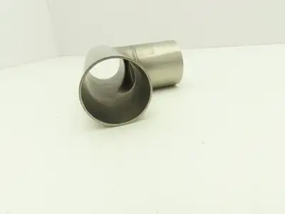 2" OD Tee Butt Weld Adapter Stainless Steel Tumble Finish A = 3 Lot of 3