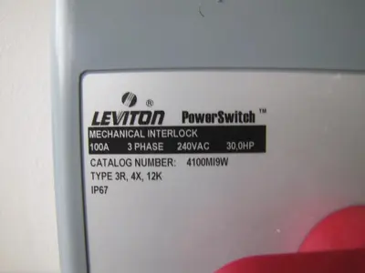 Used LEVITON 4100M19W Relays & Switches California US | Bay Line Tool #1316384