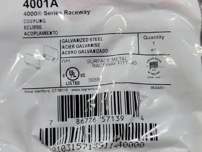 NEW 2021 WIREMOLD 4001A