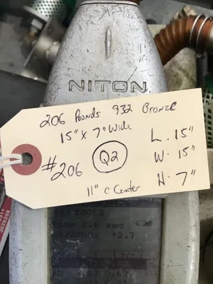 Machined 932 Bronze; Lathe Stock; 15″ X 7″ Round Stock