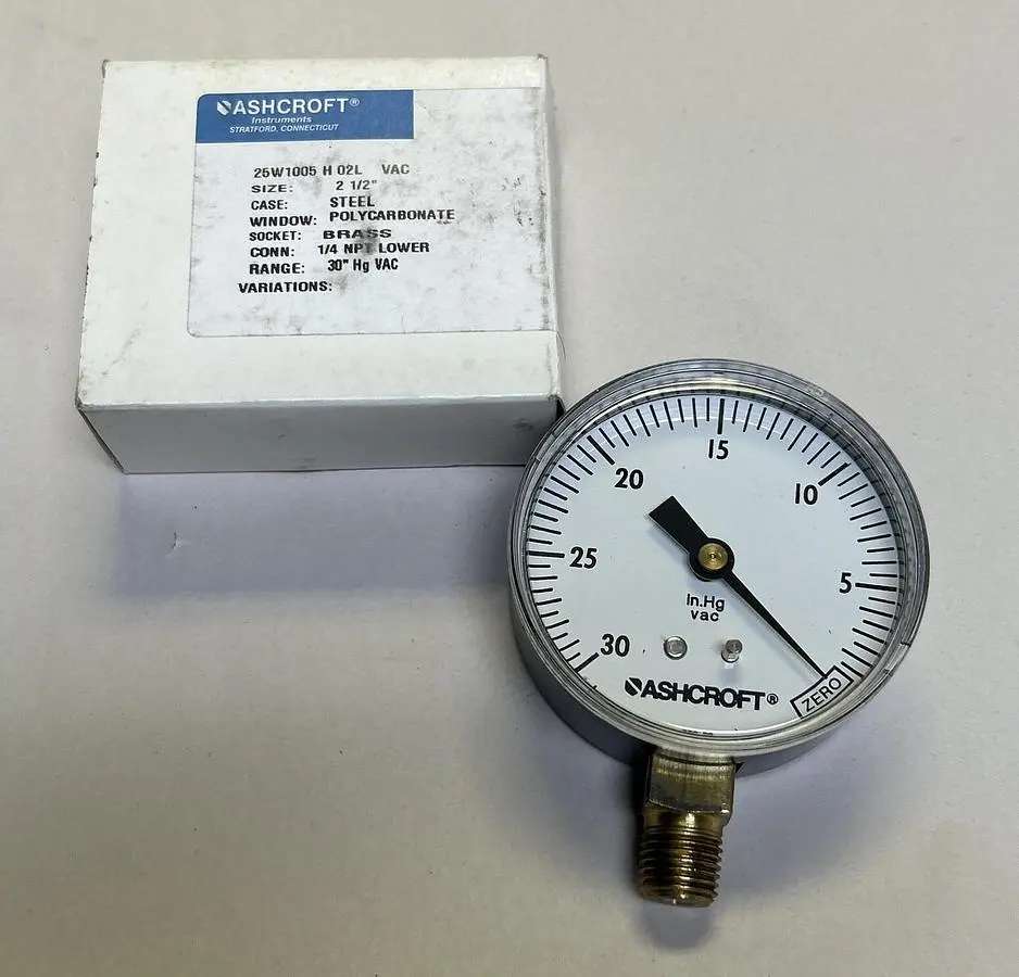New | in-Stock ASHCROFT 25W1005H02L Universal Pressure Meters Ohio US | Surplus Asset Holdings #1245338