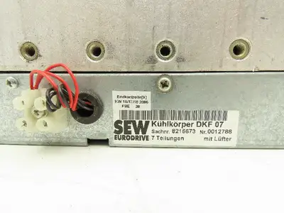 SEW DKF 07 Heatsink 373x240x82mm 24VDC 9Amp Fans