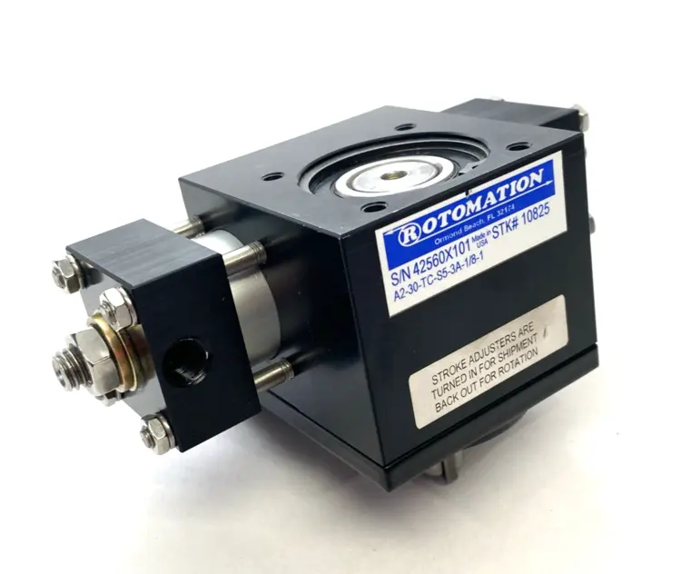 Used Rotomation Rotary Actuator Single Rack, 30-Degree Rotation Rotary Actuators Michigan US | Maverick Industrial Sales #1398816