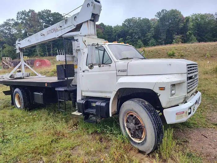 Used NATIONAL 446 FLATBED TRUCK CRANE Truck-Mounted Cranes California US | East West Machinery & Drilling #1417509