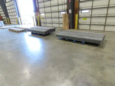 Interlake 9"x 8' Galvanized Steel Pallet Racking Deck 96"D Rack  Lot of 40pcs