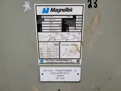 Used MAGNETEK 5H3-45C-59C Transformers British Columbia CA | Lenmark #265660