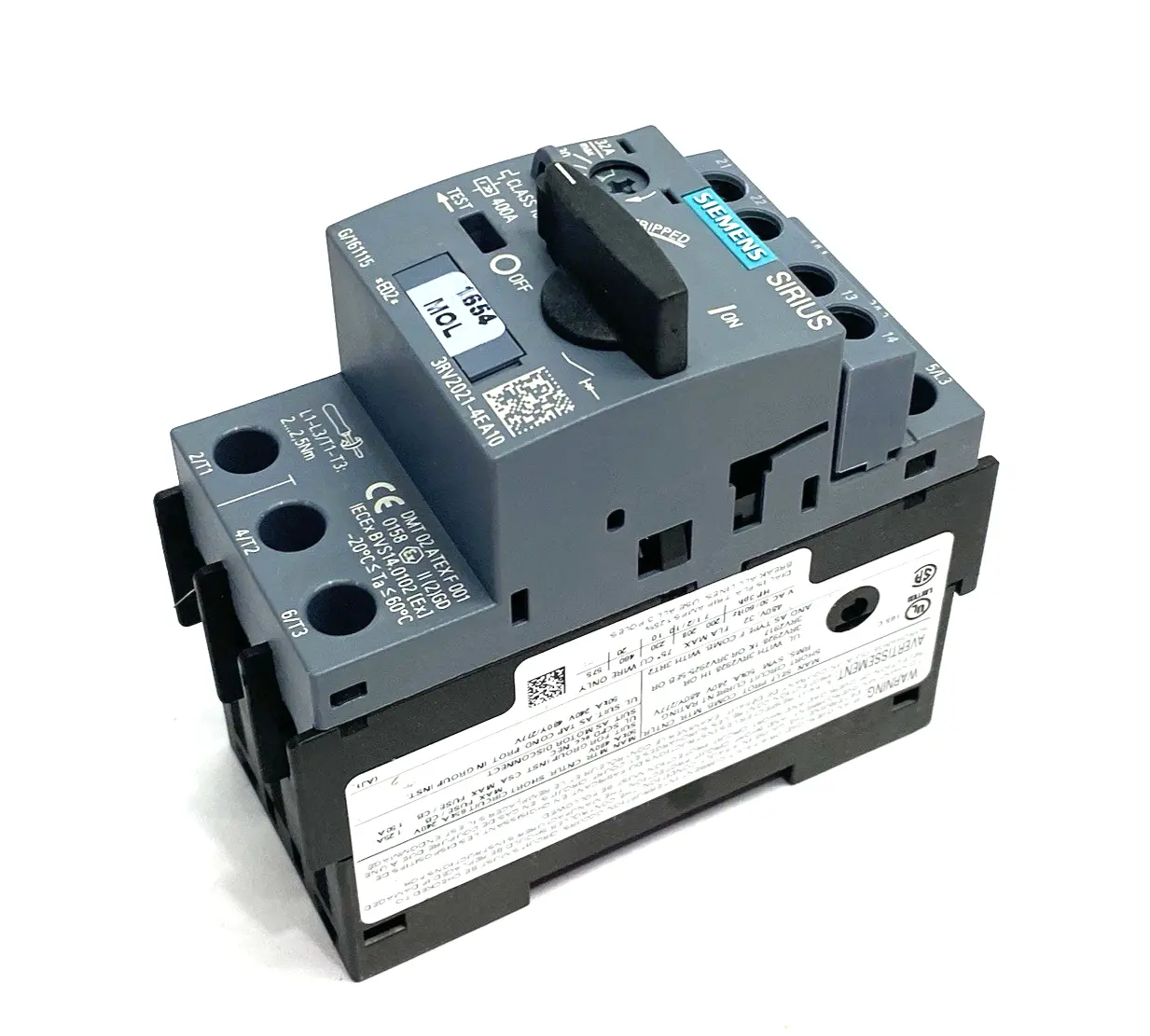 USED SIEMENS SIRIUS MOTOR PROTECTION CIRCUIT BREAKER SIZE S00
