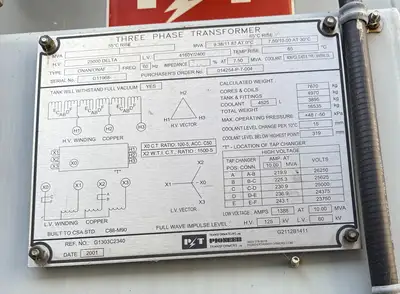 USED 2001 PIONEER TRANSFORMERS G2112B1411