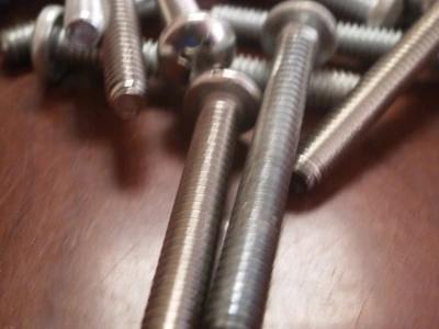 Pan Head Phillip Bolt ( 34 pieces) 1/4"-20 X 2" Zinc