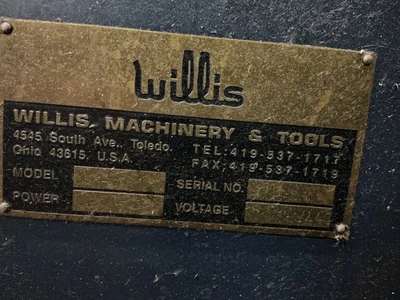Used WILLIS CP-1550 Engine Lathes | Equipment Recovery Corp. #1330953