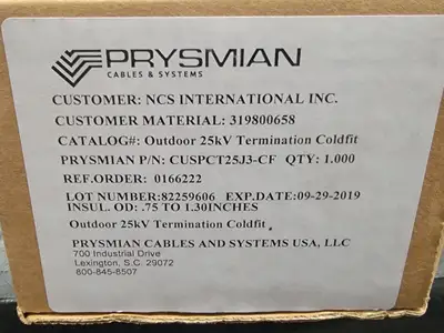 NEW PRYSMIAN CUSPCT25J3-CF