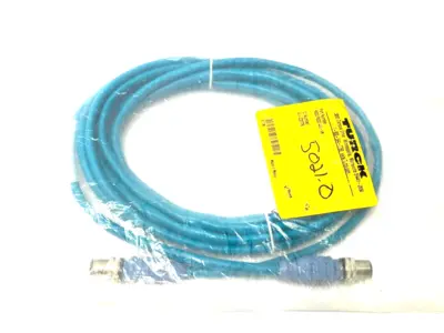 New | in-Stock Turck Industrial Ethernet Cable Male M12 4-Pin 4m Misc Electrical & Power Parts Michigan US | Maverick Industrial Sales #1401511