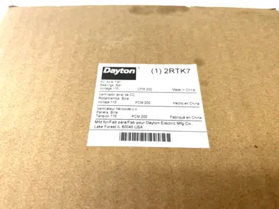 New | in-Stock Dayton Axial Fan, Round, 115V Ac, 1 Phase, Aluminum, 5 15/16 In W. Electronic Component Fans Michigan US | Maverick Industrial Sales #1389777
